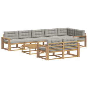 vidaXL &Sigma;&epsilon;&iota;&rho;ά &Kappa;&alpha;&nu;&alpha;&pi;έ &Epsilon;&xi;&omega;&tau;&epsilon;&rho;&iota;&kappa;&omicron;ύ 9 pcs &Lambda;&epsilon;&upsilon;&kappa;ό &kappa;&alpha;&iota; &Alpha;&nu;&omicron;&iota;&chi;&tau;ό &Gamma;&kappa;&rho;&iota;