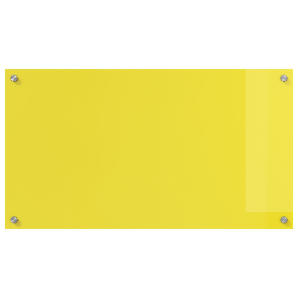 vidaXL Πίσω Πάνελ Κουζίνας Κίτρινο 90 x 50 x 0.6 εκ. σκληρυμένο γυαλί