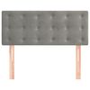 vidaXL Κεφαλάρι Κρεβατιού Ανοιχτό Γκρι 90x5x78/88 εκ. Βελούδινο