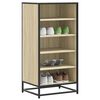 vidaXL Παπουτσοθήκη Sonoma Δρυς 48x38x97,5 εκ. από Επεξεργασμένο Ξύλο
