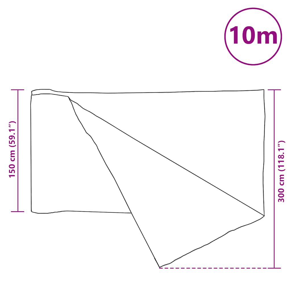 vidaXL Δίχτυ Σκίασης Μαύρο 1,5 x 10 μ. από HDPE 75 γρ./μ²