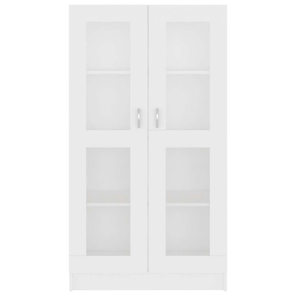 vidaXL Βιτρίνα Λευκή 82,5 x 30,5 x 150 εκ. Επεξ. Ξύλο