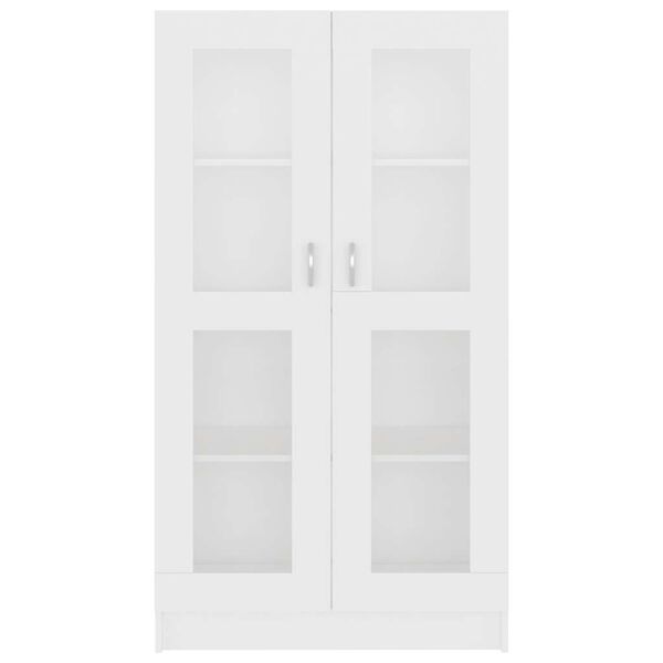 vidaXL Βιτρίνα Λευκή 82,5 x 30,5 x 150 εκ. Επεξ. Ξύλο