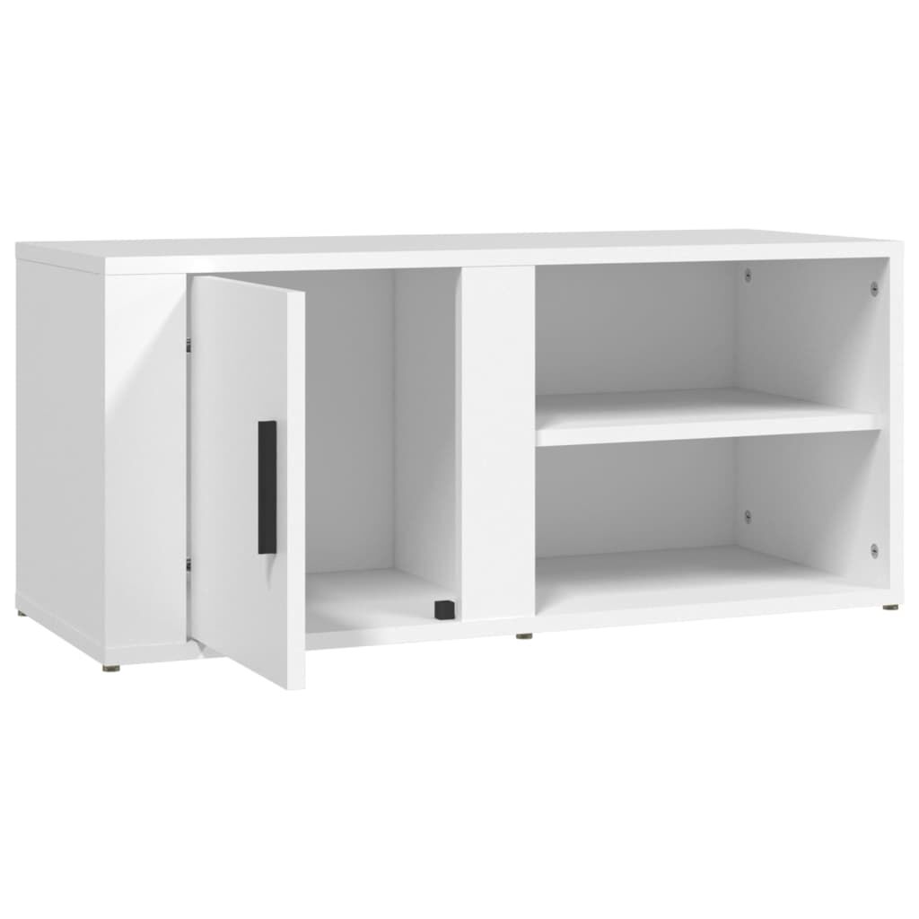 vidaXL Έπιπλα Τηλεόρασης 2 τεμ. Λευκά 80x31,5x36εκ. Επεξεργασμένο Ξύλο