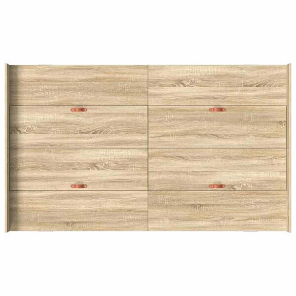vidaXL Κρεβάτι με αποθηκευτικό χώρο Sonoma Δρυς 120 x 190 cm