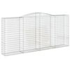 vidaXL Συρματοκιβώτια Τοξωτά 5 τεμ. 400x50x180/200 εκ. Γαλβαν. Ατσάλι