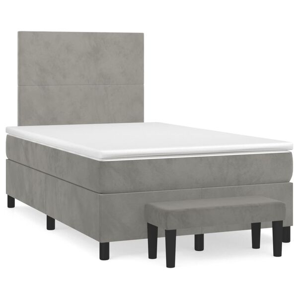 vidaXL &Kappa;&rho;&epsilon;&beta;ά&tau;&iota; Boxspring &mu;&epsilon; &Sigma;&tau;&rho;ώ&mu;&alpha; &Alpha;&nu;&omicron;&iota;&chi;&tau;ό &Gamma;&kappa;&rho;&iota; 120x200 &epsilon;&kappa;. &Beta;&epsilon;&lambda;&omicron;ύ&delta;&iota;&nu;&omicron;