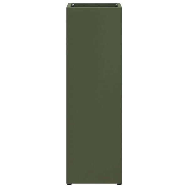 vidaXL Σχέδιο & βάση αποθήκευσης Ελιά 15.5 x 15.5 x 49 εκ Ατσάλι