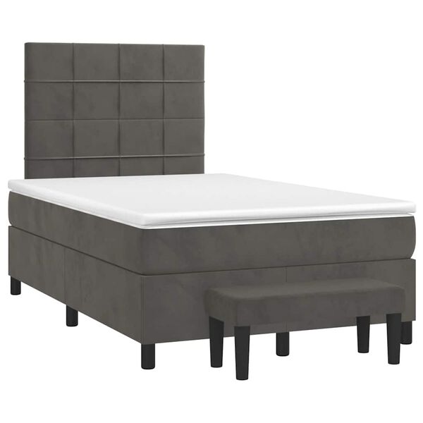 vidaXL &Kappa;&rho;&epsilon;&beta;ά&tau;&iota; Boxspring &mu;&epsilon; &Sigma;&tau;&rho;ώ&mu;&alpha; &Sigma;&kappa;&omicron;ύ&rho;&omicron; &Gamma;&kappa;&rho;&iota; 120x190 &epsilon;&kappa;. &Beta;&epsilon;&lambda;&omicron;ύ&delta;&iota;&nu;&omicron;