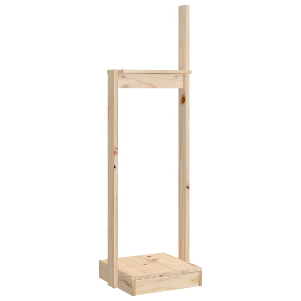 vidaXL Ξυλοθήκη 33,5x30x110 εκ. από Μασίφ Ξύλο Πεύκου