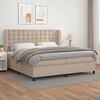 vidaXL &Kappa;&rho;&epsilon;&beta;ά&tau;&iota; Boxspring &mu;&epsilon; &Sigma;&tau;&rho;ώ&mu;&alpha; &Kappa;&alpha;&pi;&omicron;&upsilon;&tau;&sigma;ί&nu;&omicron; 200x200&epsilon;&kappa;.&alpha;&pi;ό &Sigma;&upsilon;&nu;&theta;.&Delta;έ&rho;&mu;&alpha;