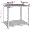 vidaXL Τραπεζάκι Βοηθητικό Καφέ 55 x 45 x 49 εκ. από Συνθετικό Ρατάν