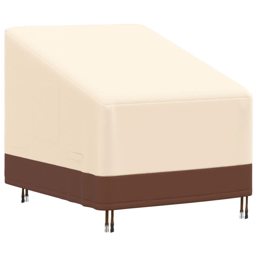 vidaXL Κάλυμμα Πολυθρόνας Κήπου Μπεζ 79x97x48/74 εκ Ύφασμα 600D Oxford