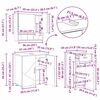 vidaXL Σετ Επίπλων Μπάνιου 3 pcs Γυαλιστερό λευκό 61 x 35 x 64 εκ.