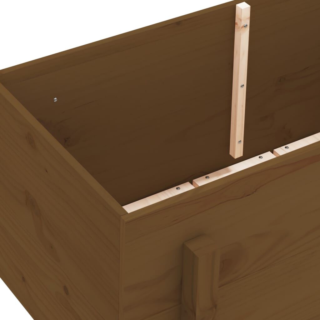 vidaXL Ζαρντινιέρα Υπερυψωμένη Μελί 101 x 50 x 57 εκ. από Μασίφ Πεύκο