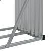 vidaXL Ξυλοθήκη Αν. Γκρι 300x45x100 εκ. από Γαλβανισμένο Ατσάλι