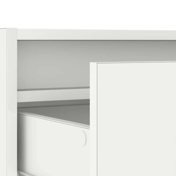 vidaXL Έπιπλο Τηλεόρασης με LED Λευκό 75x35,5x25 εκ.