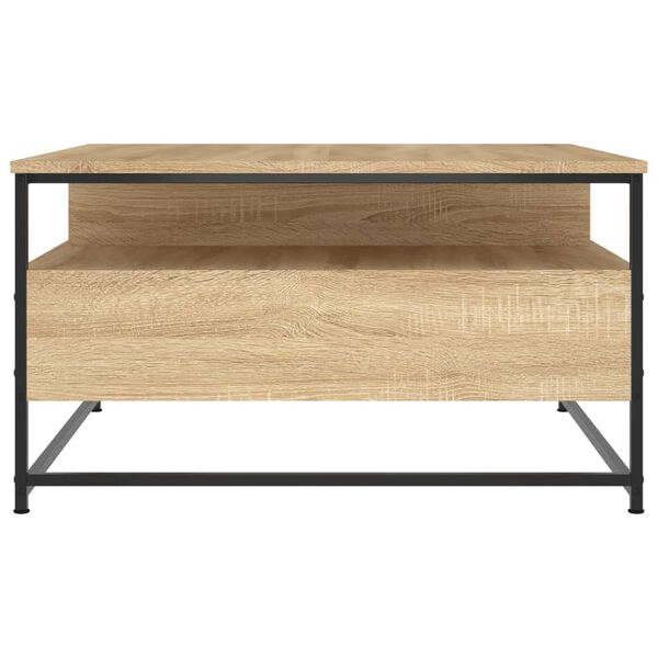 vidaXL Τραπεζάκι Σαλονιού Sonoma Δρυς 80 x 80 x 45 εκ. Επεξεργ. Ξύλο