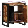 vidaXL Ντουλάπα Μπάνιου Καφέ 55 x 35 x 60 εκ. Μασίφ ανακυκλωμένο ξύλο