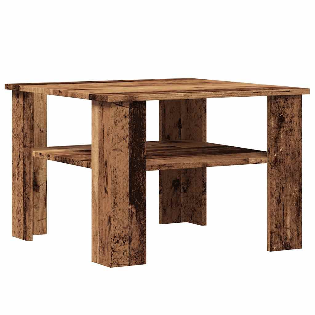 vidaXL Τραπεζάκι σαλονιού παλιό ξύλο 60x60x42 cm Ξύλο μηχανής