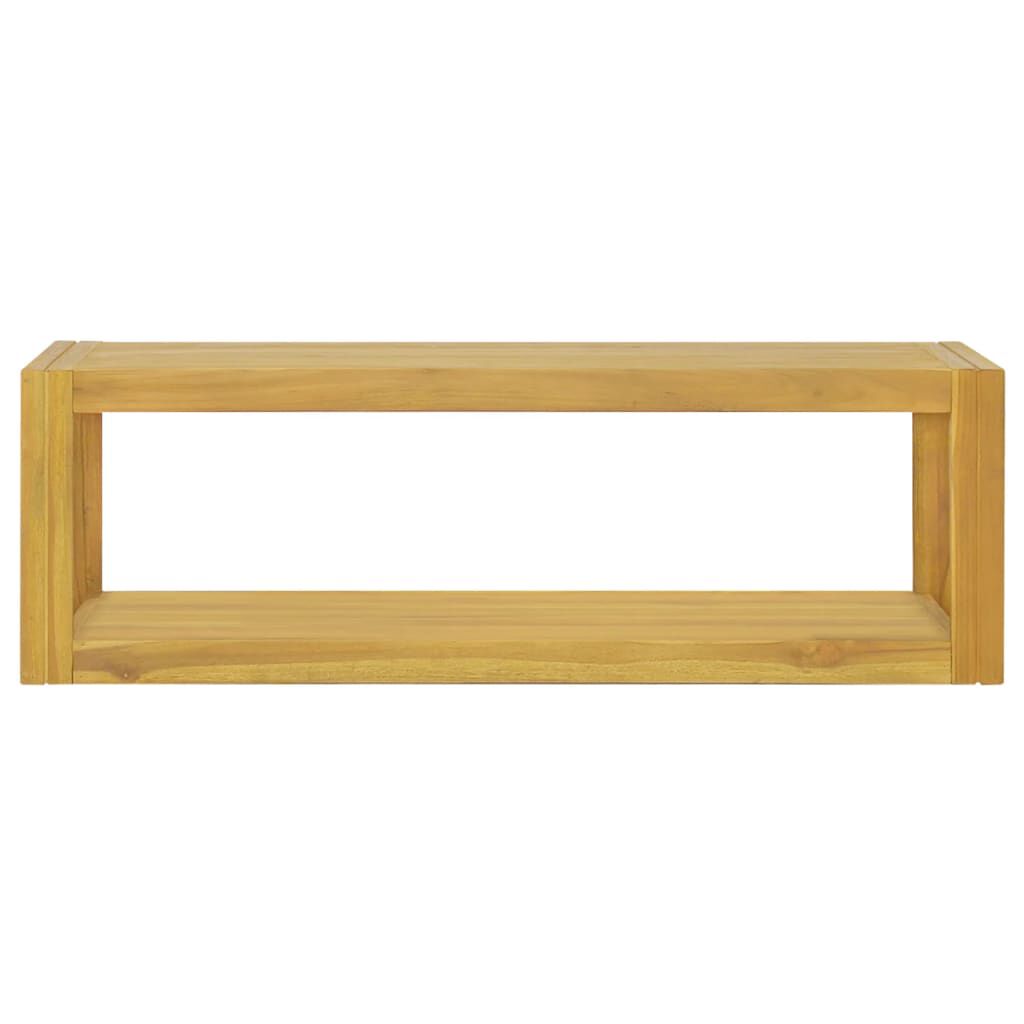 vidaXL Έπιπλο Μπάνιου Επιτοίχιο 110x45x35 εκ. από Μασίφ Ξύλο Teak
