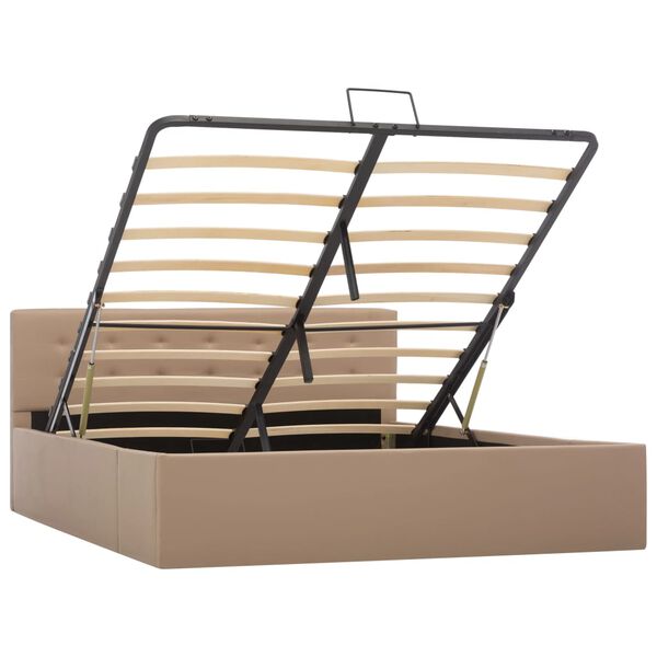 vidaXL &Pi;&lambda;&alpha;ί&sigma;&iota;&omicron; &Kappa;&rho;&epsilon;&beta;&alpha;&tau;&iota;&omicron;ύ &mu;&epsilon; &Alpha;&pi;&omicron;&theta;. &Chi;ώ&rho;&omicron; &Kappa;&alpha;&pi;&omicron;&upsilon;&tau;&sigma;ί&nu;&omicron; 140x200 &epsilon;&kappa; &Delta;&epsilon;&rho;&mu;&alpha;&tau;ί&nu;&eta;