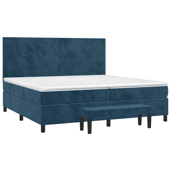 vidaXL &Kappa;&rho;&epsilon;&beta;ά&tau;&iota; Boxspring &mu;&epsilon; &Sigma;&tau;&rho;ώ&mu;&alpha; &Sigma;&kappa;&omicron;ύ&rho;&omicron; &Mu;&pi;&lambda;&epsilon; 200x200 &epsilon;&kappa;. &Beta;&epsilon;&lambda;&omicron;ύ&delta;&iota;&nu;&omicron;