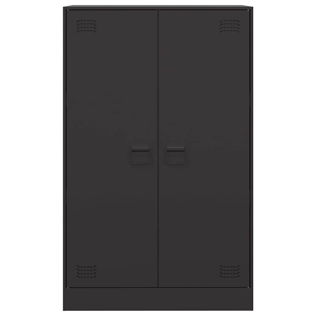 vidaXL Ντουλάπι Μαύρο 67x39x107 εκ. από Ατσάλι