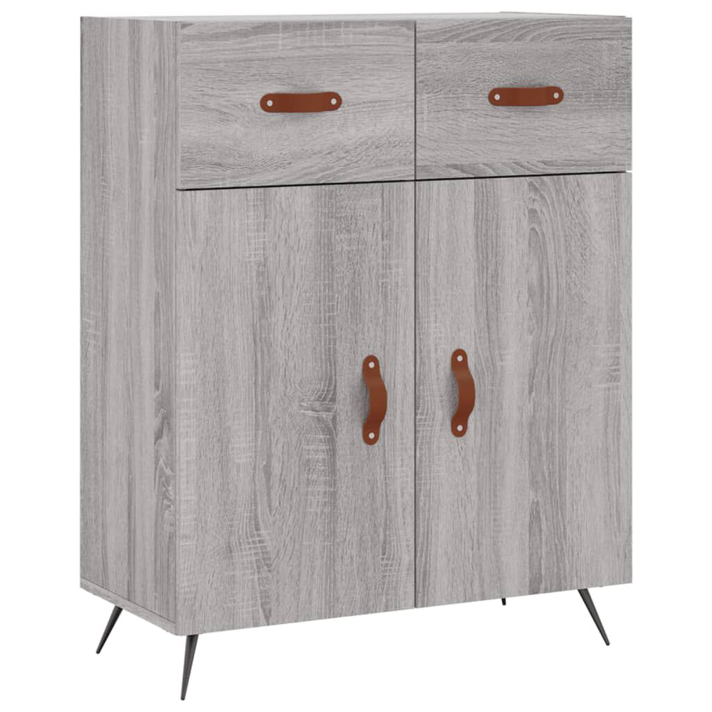 vidaXL Ντουλάπι Γκρι Sonoma 69,5 x 34 x 90 εκ. από Επεξεργασμένο Ξύλο