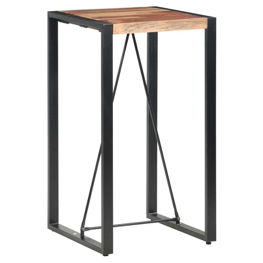 vidaXL Τραπέζι Μπαρ 60 x 60 x 110 εκ. από Μασίφ Ξύλο Sheesham