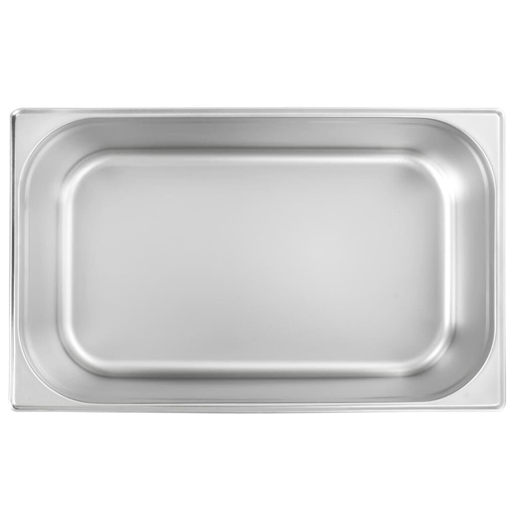 vidaXL Λεκάνες Gastronorm 2 τεμ. GN 1/1 200 χιλ. από Ανοξείδωτο Ατσάλι