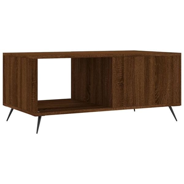 vidaXL Τραπεζάκι Σαλονιού Καφέ Δρυς 90x50x40 εκ. Επεξεργασμένο Ξύλο