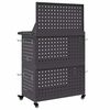 vidaXL Καρότσι εργαλείων με ράφι Μαύρο 65 x 35 x 111 εκ Κρύα χάλυβας