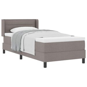 vidaXL &Kappa;&rho;&epsilon;&beta;ά&tau;&iota; &mu;&epsilon; &epsilon;&lambda;&alpha;&tau;ή&rho;&iota;&alpha; &mu;&epsilon; &sigma;&tau;&rho;ώ&mu;&alpha; Taupe 190 x 90 cm &Pi;&omicron;&lambda;&upsilon;&epsilon;&sigma;&tau;έ&rho;&alpha;&sigmaf;