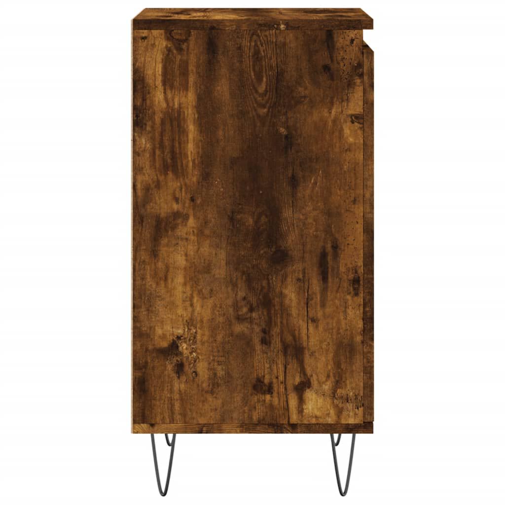 vidaXL Ντουλάπια 2 τεμ. Καπνιστή Δρυς 40x35x70 εκ. από Επεξεργ. Ξύλο