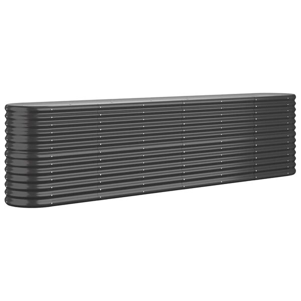 vidaXL Ζαρντινιέρα Ανθρακί 260x40x68 εκ Ατσάλι με Ηλεκτρ. Βαφή Πούδρας