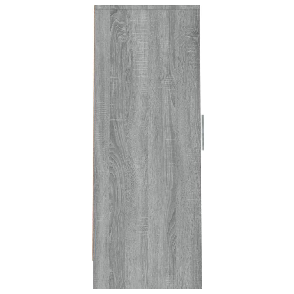 vidaXL Παπουτσοθήκη Γκρι Sonoma 32x35x92 εκ. από Επεξεργασμένο Ξύλο