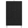 vidaXL Highboard Μαύρη Οξυά 69,5 x 31 x 115 εκ. Επεξεργασμένο ξύλο