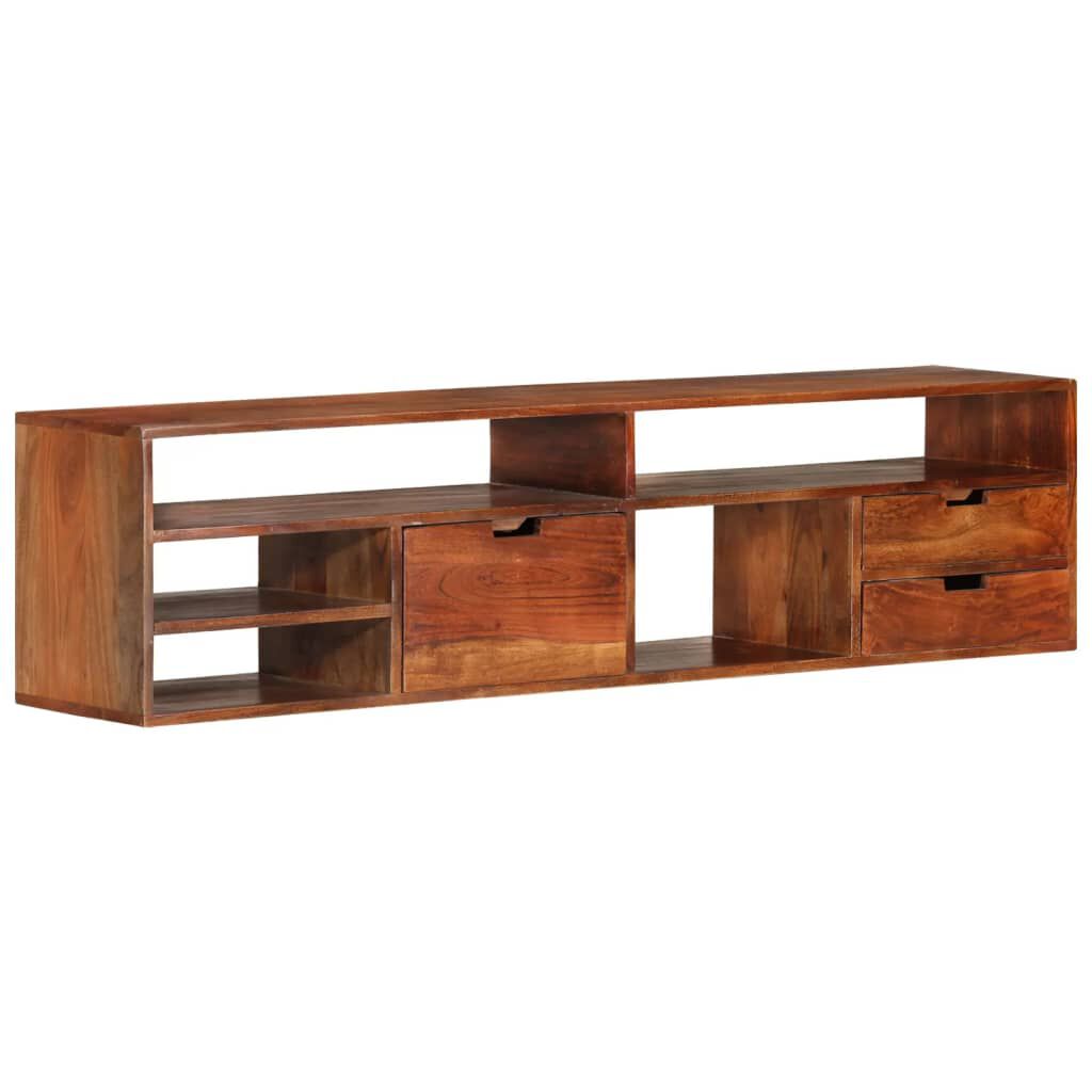 vidaXL Έπιπλο Τηλεόρασης 140 x 30 x 35 εκ. από Μασίφ Ξύλο Ακακίας