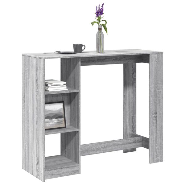 vidaXL Τραπέζι Κονσόλα Γκρι Sonoma 124x46x103,5 εκ. από Επεξεργ. Ξύλο