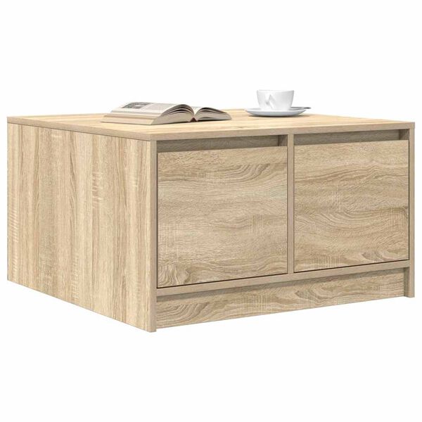 vidaXL Τραπεζάκι σαλονιού με συρτάρια Sonoma Δρυς 70,5x70x40 εκ.