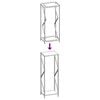 vidaXL Ράφι για καυσόξυλα Ανθρακί 34x25x100 cm Ατσάλι ψυχρής έλασης