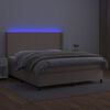 vidaXL &Kappa;&rho;&epsilon;&beta;ά&tau;&iota; Boxspring &Sigma;&tau;&rho;ώ&mu;&alpha;&LED &Kappa;&alpha;&pi;&omicron;&upsilon;&tau;&sigma;ί&nu;&omicron; 180x200 &epsilon;&kappa;. &Sigma;&upsilon;&nu;&theta;. &Delta;έ&rho;&mu;&alpha;