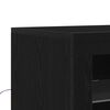 vidaXL Πλαϊνό γραφείο Μαύρο 41 x 37 x 100 εκ Επεξεργασμένο ξύλο