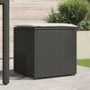 vidaXL Κουτί Μαξιλαριών Μαύρο 50 x 50 x 50 cm συνθετικό ρατάν