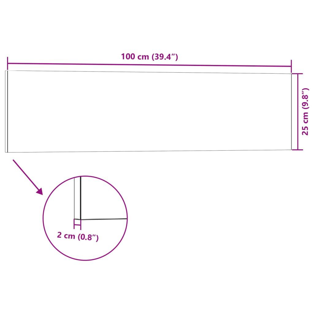 vidaXL Πάνελ Τοίχου 3D 14 τεμ. Ανοιχτό Γκρι 100 x 25 EPS