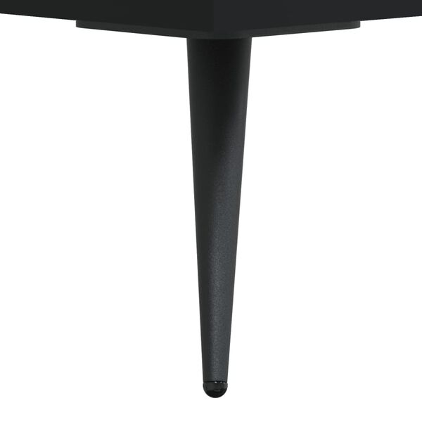 vidaXL Κομοδίνα 2 τεμ. Μαύρα 40 x 35 x 47,5 εκ. από Επεξεργασμένο Ξύλο