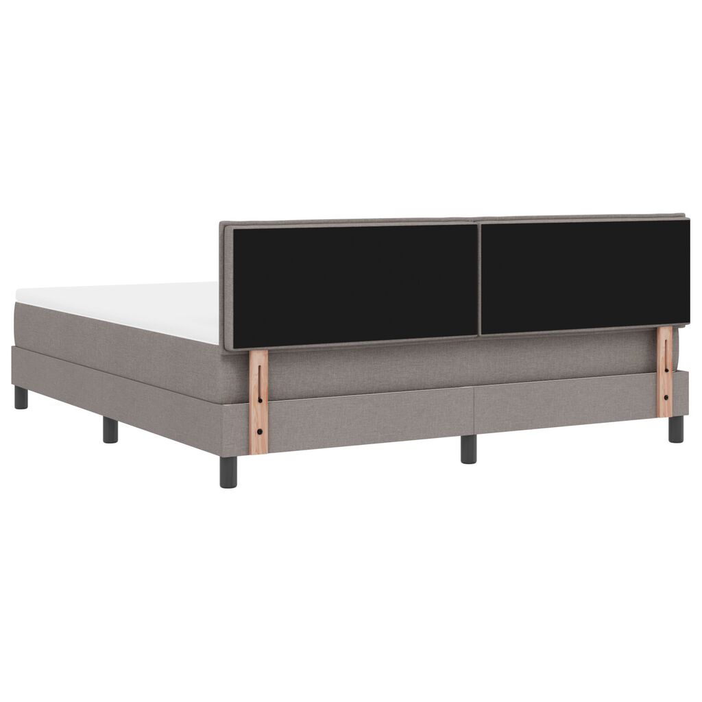 vidaXL Κρεβάτι με Στρώμα Ταπέτο 180x200 εκ. Υφασμάτινο
