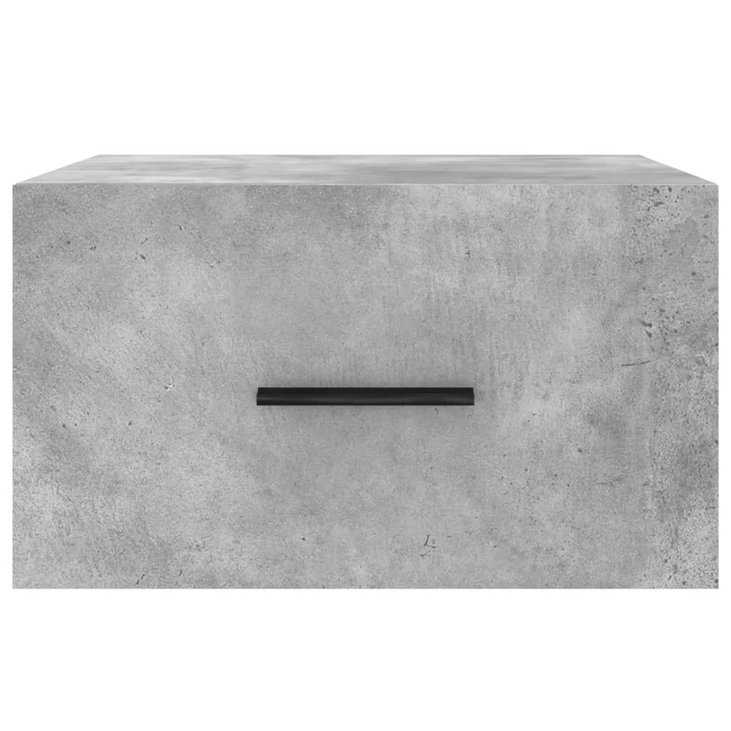 vidaXL Κομοδίνο Επιτοίχιο Γκρι Σκυροδέματος 35 x 35 x 20 εκ.