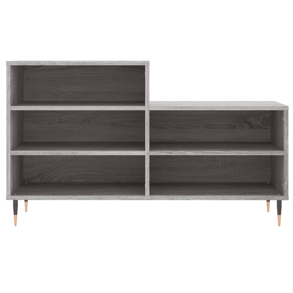 vidaXL Παπουτσοθήκη Γκρι Sonoma 102x36x60 εκ. από Επεξεργασμένο Ξύλο